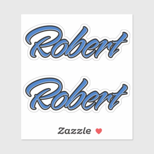 Robert Name blue Aufkleber Sticker Stickerset (Vel)