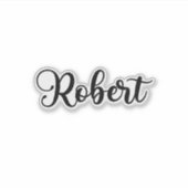 Robert Name - handgeschreven kalligrafie Sticker (Voorkant)