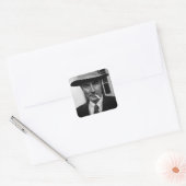 Robert Oppenheimer Smoking Photo Vierkante Sticker (Envelop)