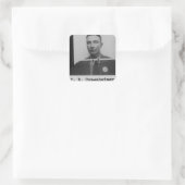 Robert Oppenheimer Vierkante Sticker (Tas)