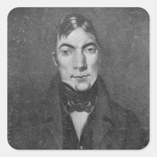 Robert Owen Vierkante Sticker (Voorkant)
