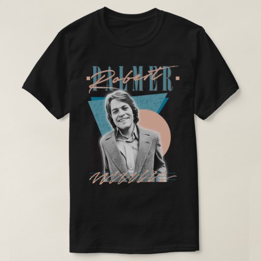 Robert Palmer Retro 80s esthetisch ventilatorontwe T-shirt (Design voorkant)
