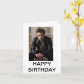 Robert Pattison Birthday Card Kaart (Gele Bloem)