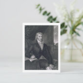 Robert R. Livingston, gegraveerd door E. Mackenzie Briefkaart (Staand voorkant)