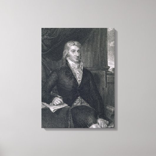 Robert R. Livingston, gegraveerd door E. Mackenzie Canvas Afdruk (Voorkant)