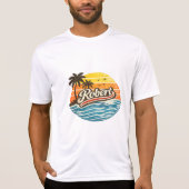 Robert Retro Sunset Name Design T-shirt (Voorkant)