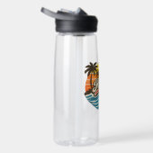 Robert Retro Sunset Name Design Waterfles (Rechts)