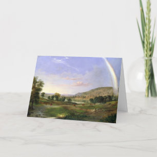 Robert S. Duncanson Landschap met Poster van de re Kaart