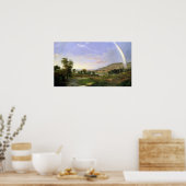 Robert S. Duncanson Landschap met Regenboog Poster (Keuken)