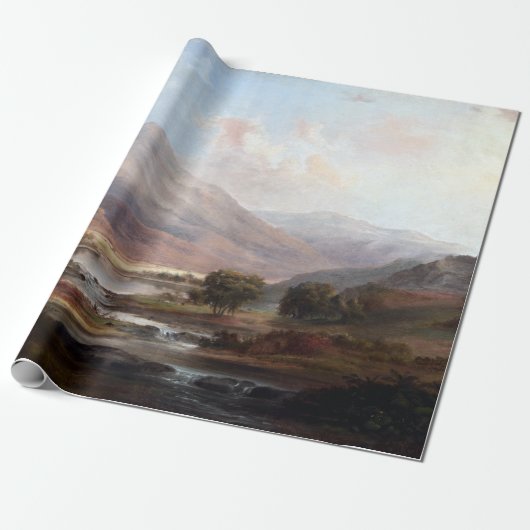 Robert S. Duncanson Scottish Landscape Cadeaupapier (Uitgerold)