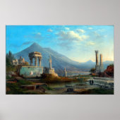 Robert S. Duncanson Vesuvius en Pompeii Poster (Voorkant)