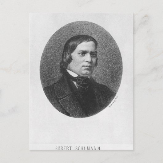 Robert Schumann, 1839 Briefkaart (Voorkant)