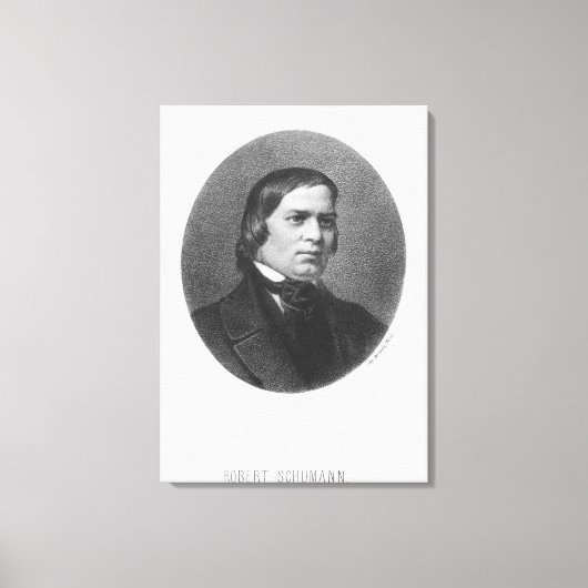 Robert Schumann, 1839 Canvas Afdruk (Voorkant)