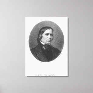 Robert Schumann, 1839 Canvas Afdruk