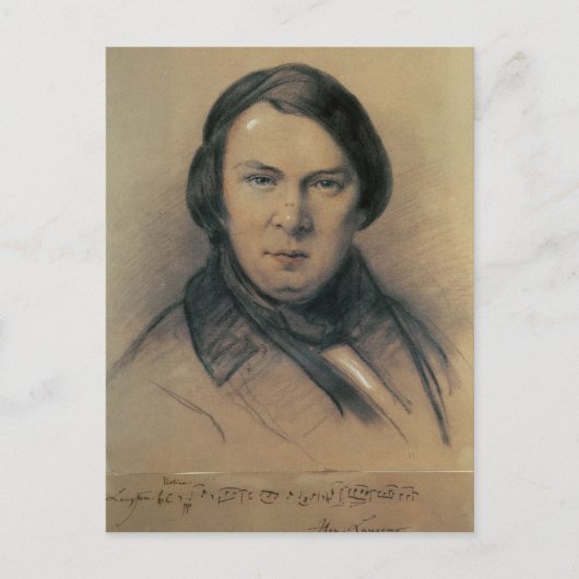 Robert Schumann 1853 Briefkaart (Voorkant)