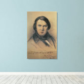 Robert Schumann 1853 Canvas Afdruk (Insitu (Houten vloer))