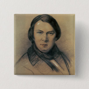 Robert Schumann 1853 Vierkante Button 5,1 Cm