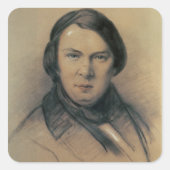 Robert Schumann 1853 Vierkante Sticker (Voorkant)
