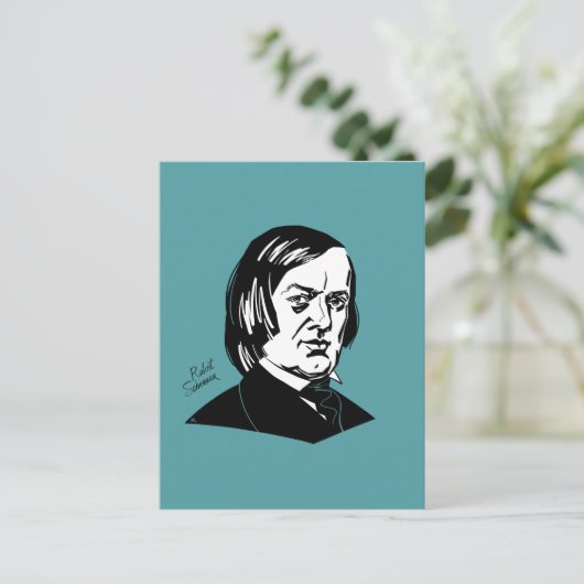 Robert Schumann Briefkaart (Staand voorkant)