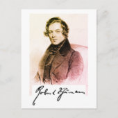 Robert Schumann / handtekening Briefkaart (Voorkant)