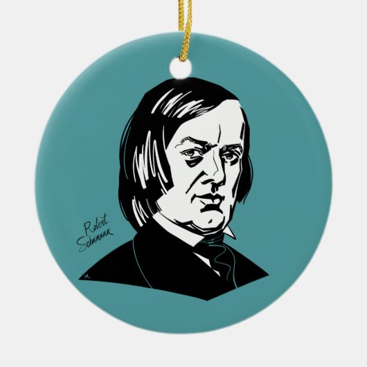 Robert Schumann Keramisch Ornament (Voorkant)