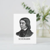 Robert Schumann, zwart Briefkaart (Staand voorkant)