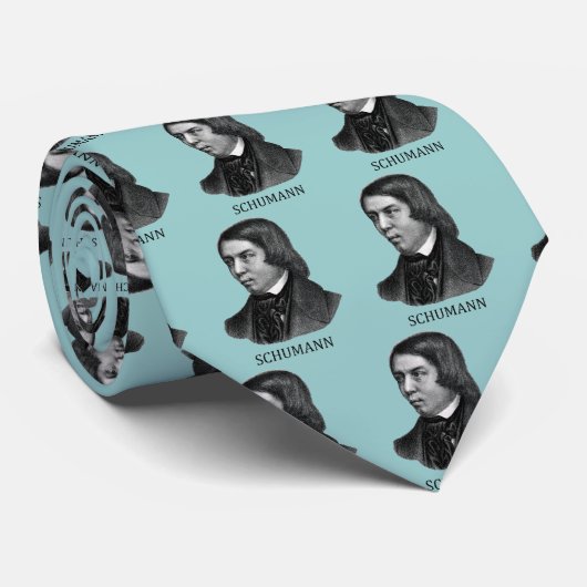 Robert Schumann, zwart Stropdas (Opgerold)