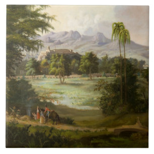 Robert Scott Duncanson - Chapultpec Castle Tegeltje