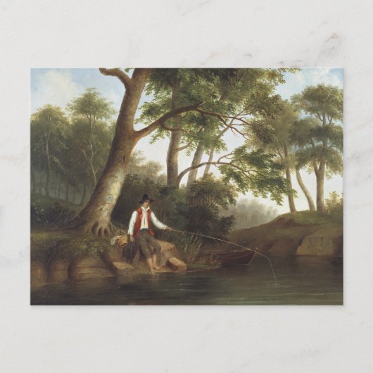 Robert Scott Duncanson - Man Vist Briefkaart (Voorkant)