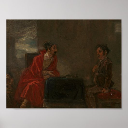 Robert Smirke - Illustratie voor Don Quixote Poster (Voorkant)