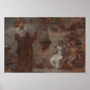 Robert Smirke - Prospero roept een maskerade op Poster