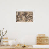 Robert Smirke - Schets voor Timon van Athene Poster (Keuken)