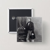 Robert Smith Surtes Vierkante Button 5,1 Cm (Voorkant /achterkant)