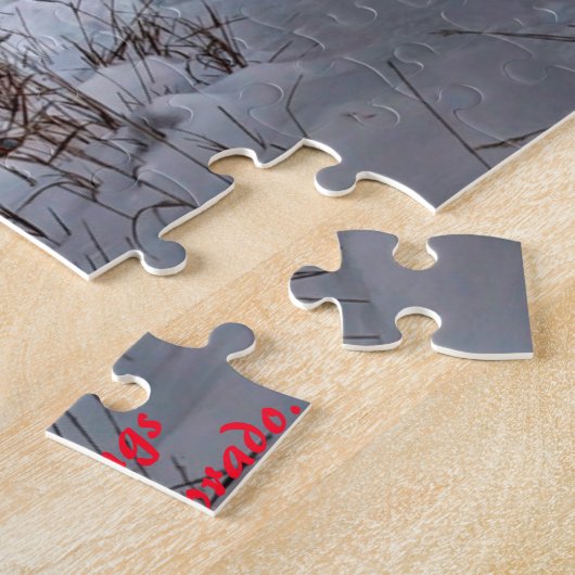 Robert Strauss Cabin Colorado. kerstcadeautjes Legpuzzel (Zijkant)