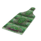 ROBERT ~ TASTY! ~ Green Maroon fractal Snijplank (Hoek)