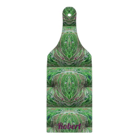ROBERT ~ TASTY! ~ Green Maroon fractal Snijplank (Voorkant)