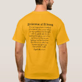 Robert the Bruce Declaration of Arbroath T-Shirt (Achterkant)