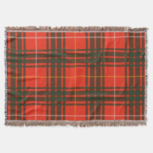 "Robert The Bruce", koning van Schotland Tartan Deken (Voorkant)