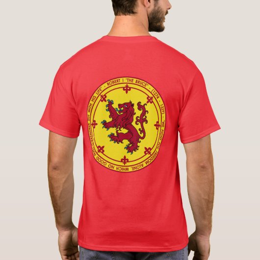 Robert the Bruce Red & Gold Seal Shirt (Achterkant)