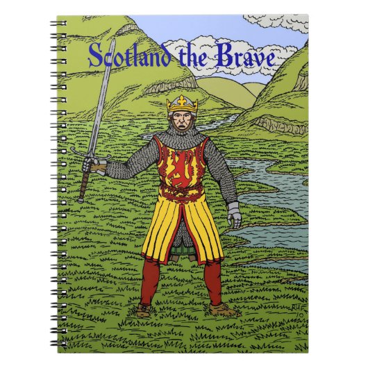 Robert the Bruce Scotland the Brave Notitieboek (Voorkant)