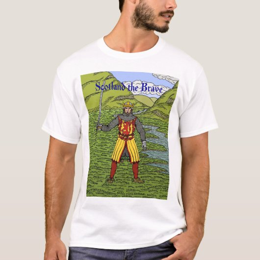 Robert the Bruce Scotland the Brave T-shirt (Voorkant)