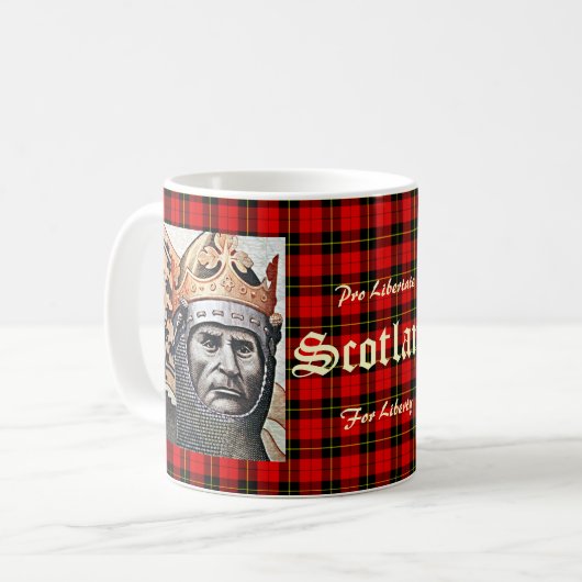 Robert the Bruce Wallace Tartan Mok (Voorkant links)