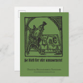 Robert (Turning) Green(e) Briefkaart (Voorkant / Achterkant)