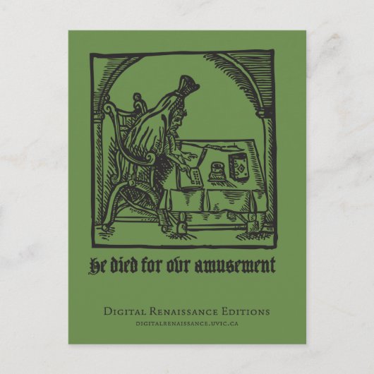 Robert (Turning) Green(e) Briefkaart (Voorkant)