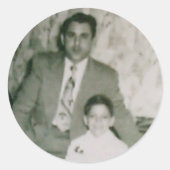 Robert & unc ronde sticker (Voorkant)