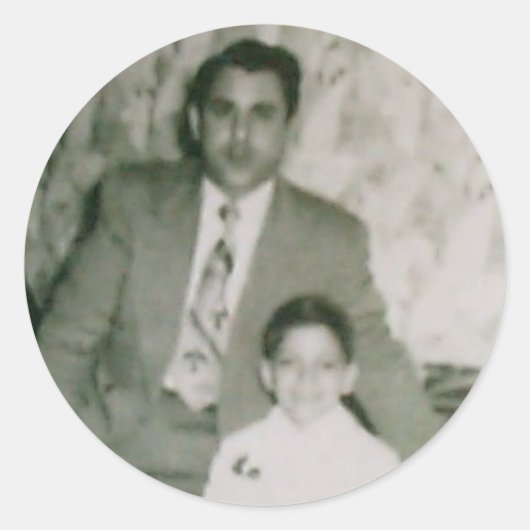 Robert & unc ronde sticker (Voorkant)