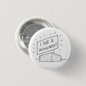 Robert Venturi Ik ben een monument-Button Ronde Button 3,2 Cm (Voorkant /achterkant)