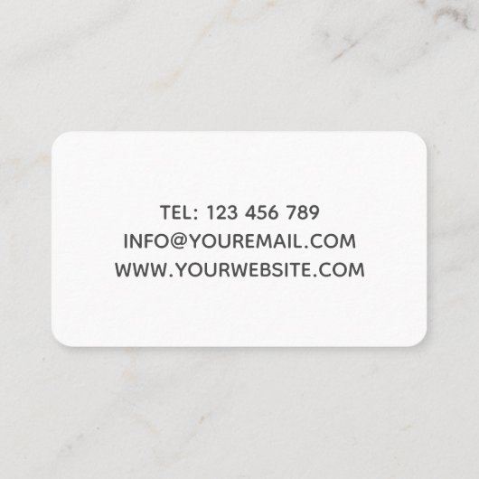 Robert Visitekaartje (Achterkant)