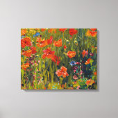 Robert Vonnoh Poppies Canvas Afdruk (Voorkant)