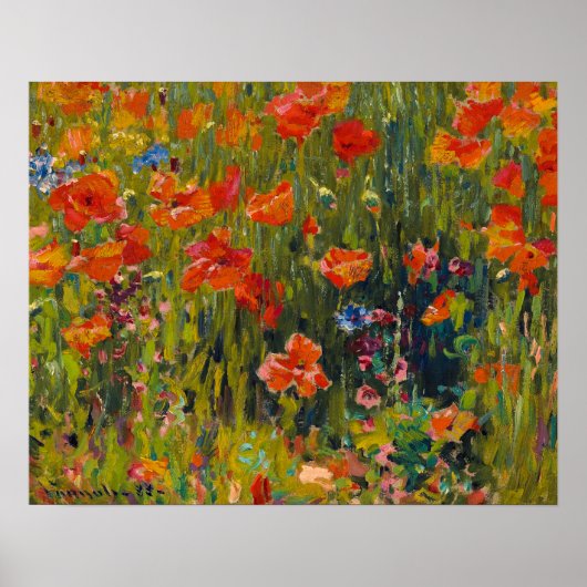 Robert Vonnoh Poppies Poster (Voorkant)